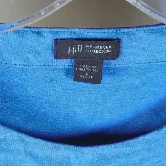 J.JILL Stretch Maxi "Wearever Collection" Hi-Low Tank Dress Morning Dew Blue - L - Picture 4 of 9